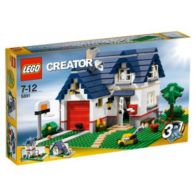 LEGO CREATEUR Maison campagne toit bleu 2010